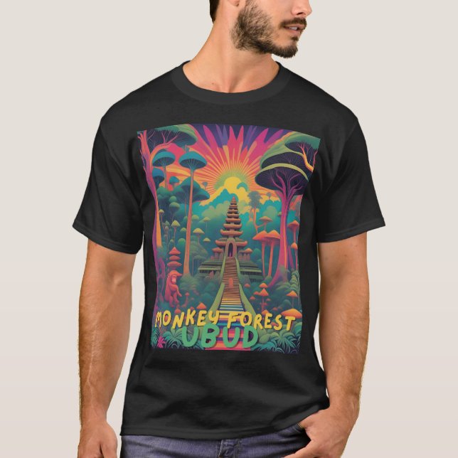 Enchanting Monkey Forest T-Shirt (Front)