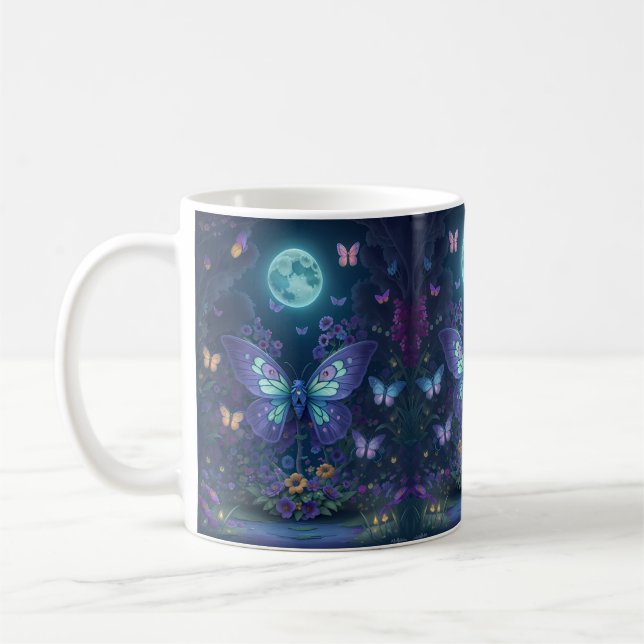 Enchanting Moonlit Fairy Coffee Mug (Left)