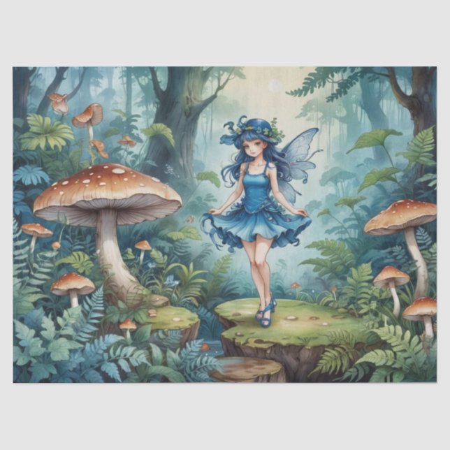 Enchanting Mushroom Fairy Tissue Paper (Front)