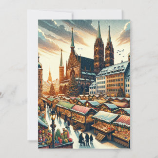 Enchanting Nuremberg Christmas Market Postcard
