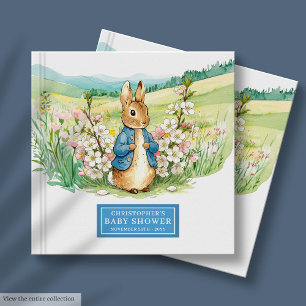 Enchanting Peter Rabbit Baby Shower Guest Book Boy