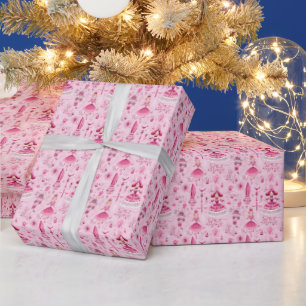 Enchanting Pink Nutcracker Ballet, Clara Wrapping Paper