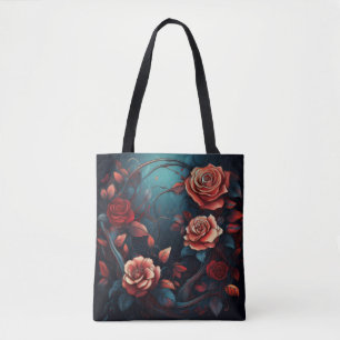Enchanting Roses – Elegant Floral Artwork Tote Bag