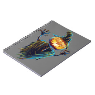 Enchanting Shadows: B&W Halloween Spiral Notebook