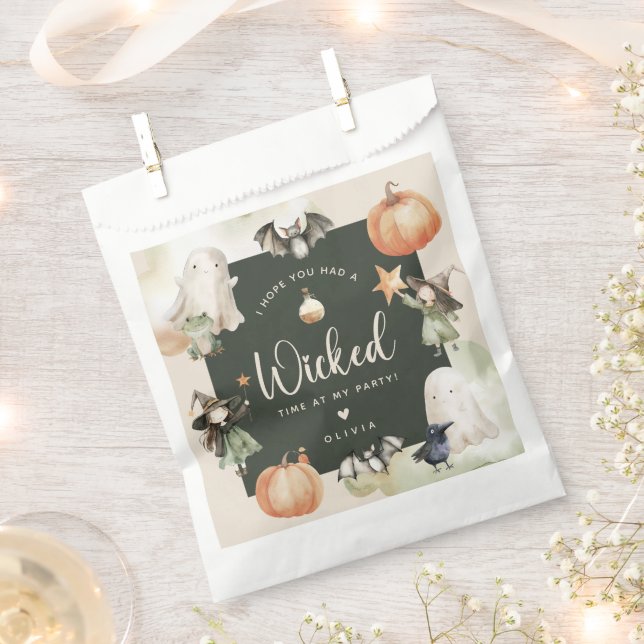 Enchanting Wiches Kids Halloween Birthday Favour Bag (Clipped)