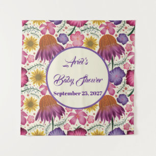 Enchanting Wildflower Baby Shower  Tapestry