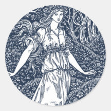 Enchanting William Morris–Style Woodland woman