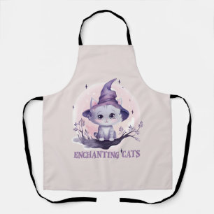 Enchanting Witch Cat Apron