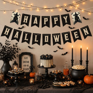 Enchanting Witch Happy Halloween Bunting