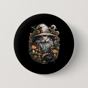 Enchanting Witch Whimsigoth & Mystical Art For Lap 6 Cm Round Badge