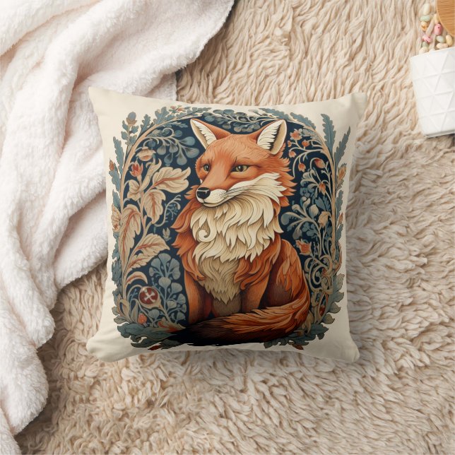 Enchanting Woodland Fox  Cushion (Blanket)