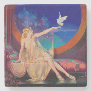 Enchantment Arabian Haseki Sultans Princess 1925 Stone Coaster