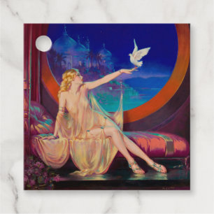 Enchantment of Arabian Concubine Pinup Girl Favour Tags