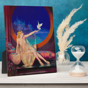 Enchantment of Arabian Concubine Pinup Girl Plaque