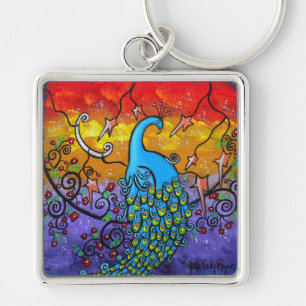 Enchantment Peacock Key Chain