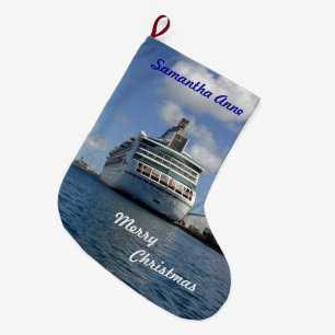 Enchantment Stern Personalised Large Christmas Stocking