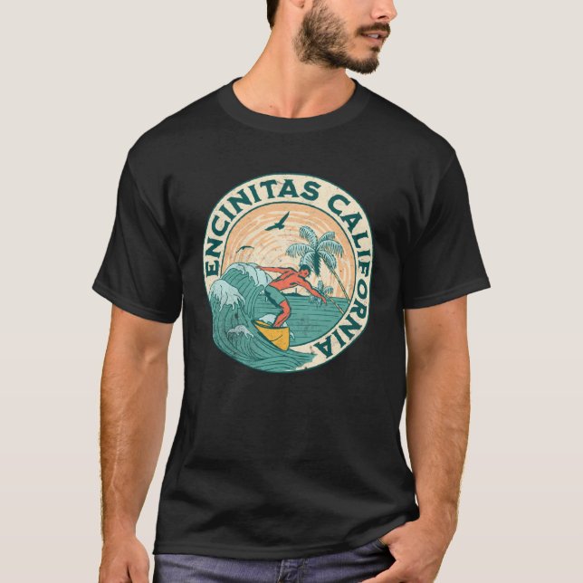 Encinitas California  2 T-Shirt (Front)