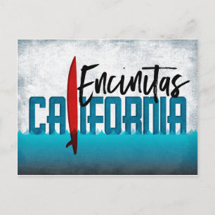 Encinitas Postcard California Surfboard