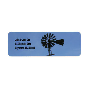 Encino, NM Windmill Return Address Label