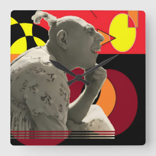 Encircled Hour of Delicacy Square Wall Clock