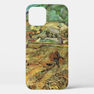Enclosed Wheat Field w Peasant by Vincent van Gogh iPhone 12 Case