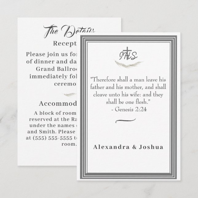 Enclosure Card (Front/Back)