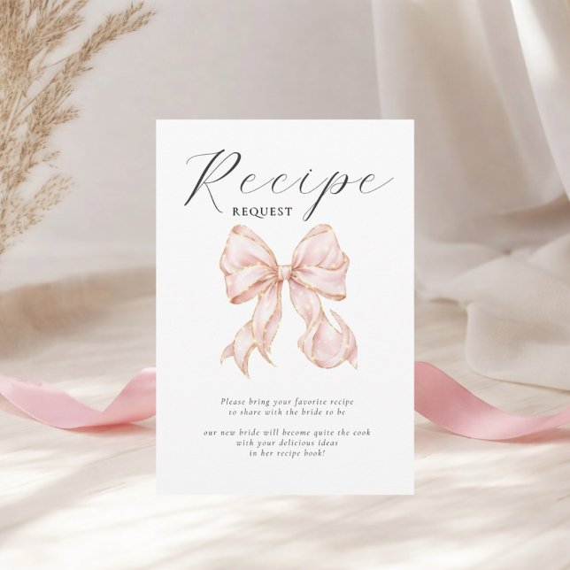 Enclosure Card Pin Bow Bridal Shower Recipe (Creator Uploaded)
