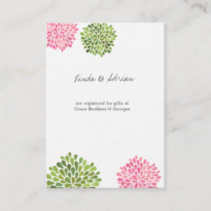 Enclosure Cards Directions Registry Wedding Cards