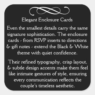 Enclosure Cards Square Sticker