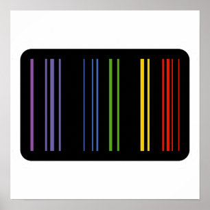 Encoded Colours – Barcode Art Poster