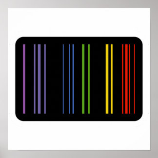  Encoded Colours – Barcode Art Poster
