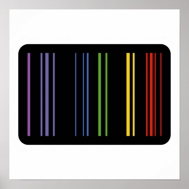  Encoded Colours – Barcode Art Poster (Front)