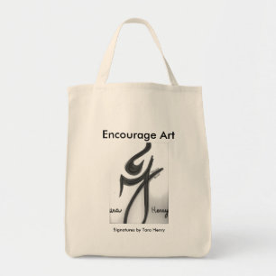 'Encourage Art' Organic Tote featuring 'Signatures Bag