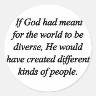 Encourage Diversity (sq) Classic Round Sticker