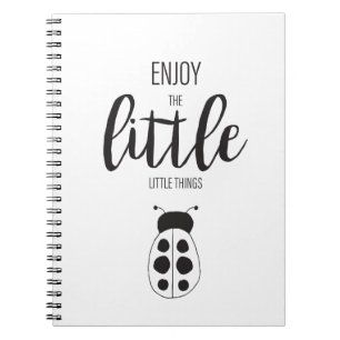 Encourage Enjoy the Little Things InspirationalArt Notebook