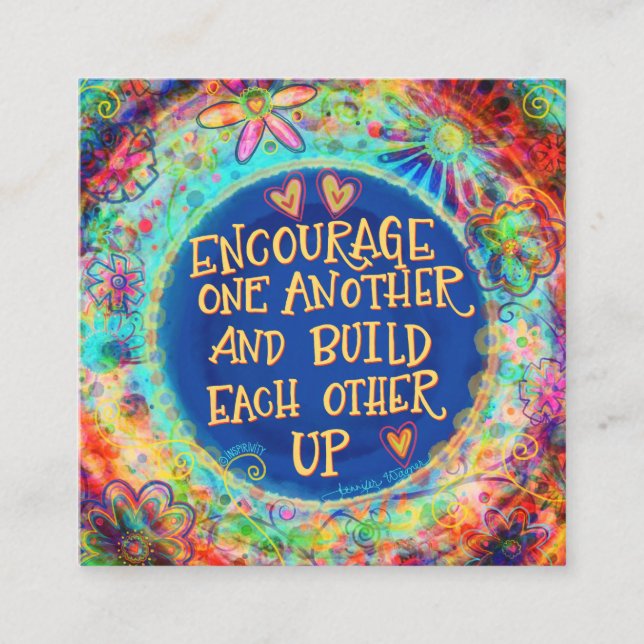 “Encourage One Another” Inspirivity Kindness cards (Front)