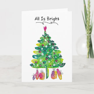 EncourageMe "All Is Bright" Christmas Card