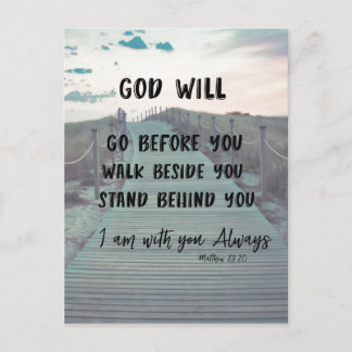 Encouragement and Comfort Bible Verse with Quote Postcard