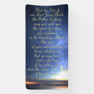 Encouragement Banner - Ephesians 1:17-18