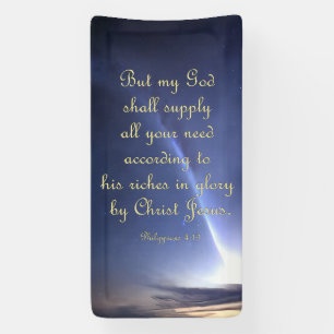 Encouragement Banner - Philippians 4:19