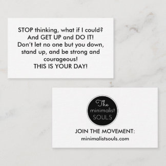 Encouragement CARD! Business Card