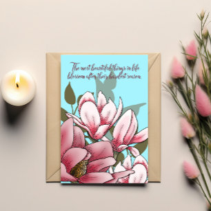 Encouragement Card: Magnolia Blossom Strength Card