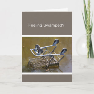 Encouragement Economy Shopping Cart Money Enclosed Card