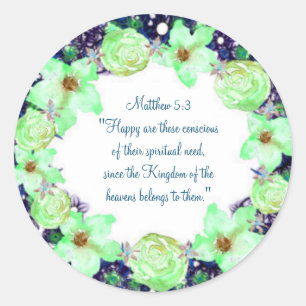 Encouragement Enlightenment Comfort Hope Classic Round Sticker