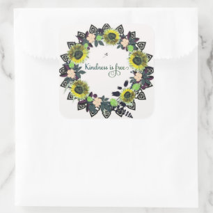 Encouragement Enlightenment Comfort Hope Square Sticker