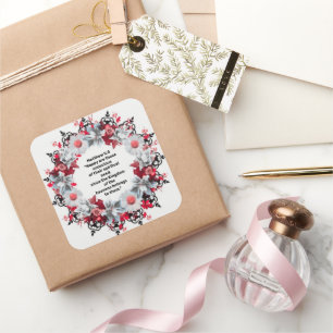 Encouragement Enlightenment Comfort Hope Square Sticker