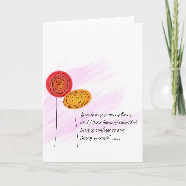Encouragement - Floral Card (Front)