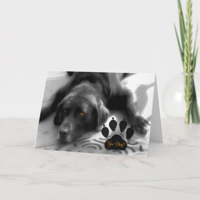 Encouragement for the Labrador Retriever Dog Lover Card (Front)