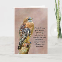 Encouragement, Get Well, Spiritual, Hawk on a Limb
