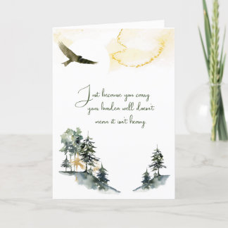 Encouragement greeting card